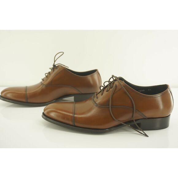 To Boot New York Brandon Brown Leather Oxford Shoes SZ 8.5 NIB $395 Adam Derrick main image 6